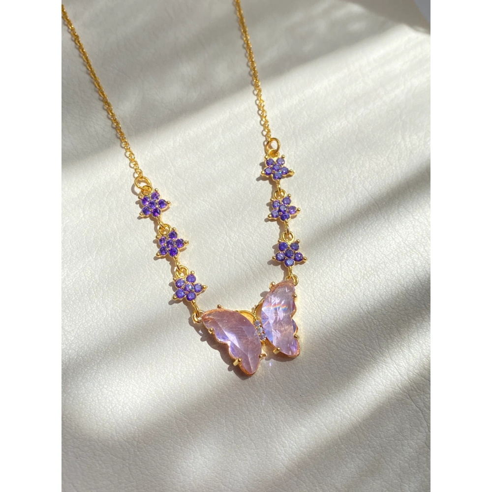 Kelebekli Tasarım Kolye