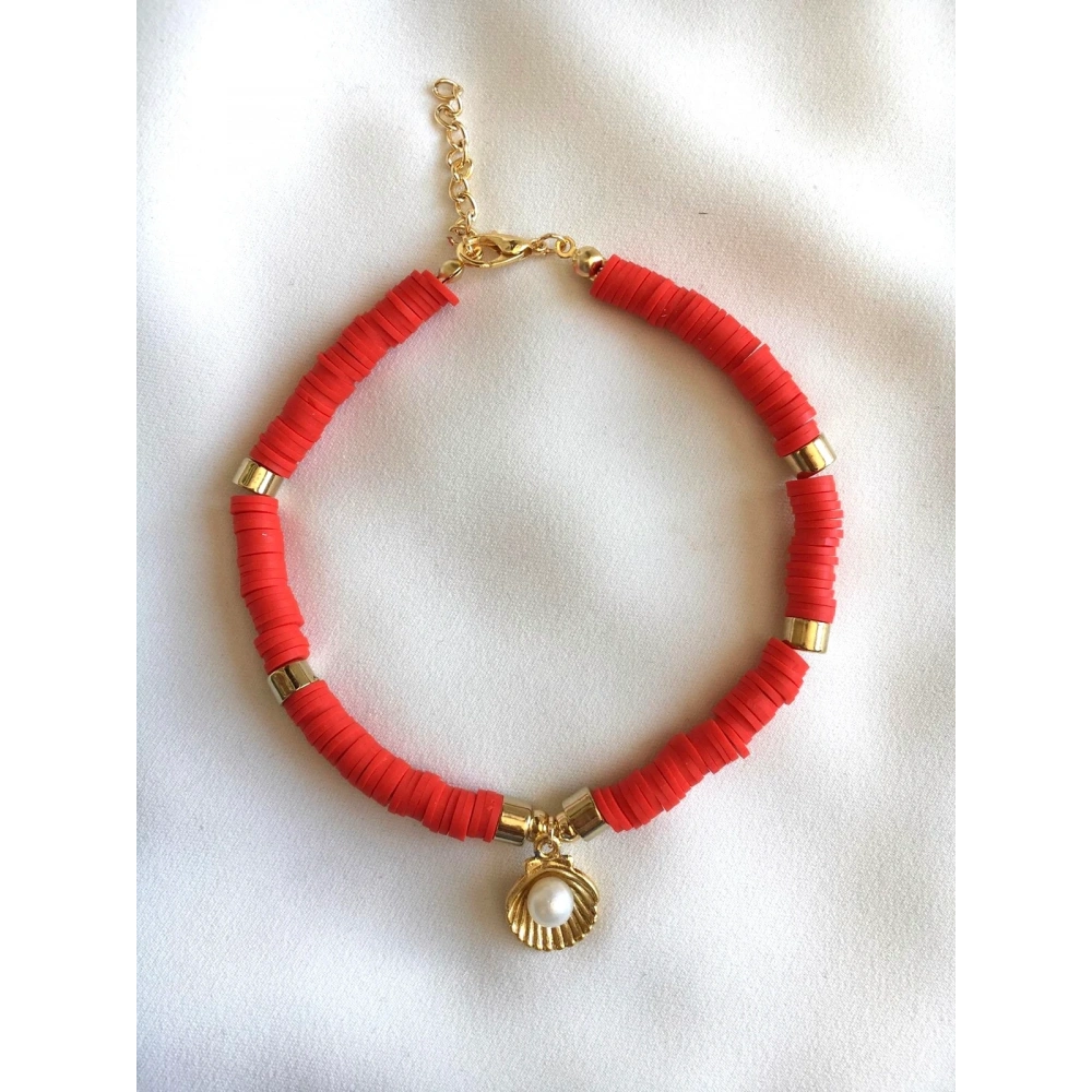 Kırmızı Fimo Halhal