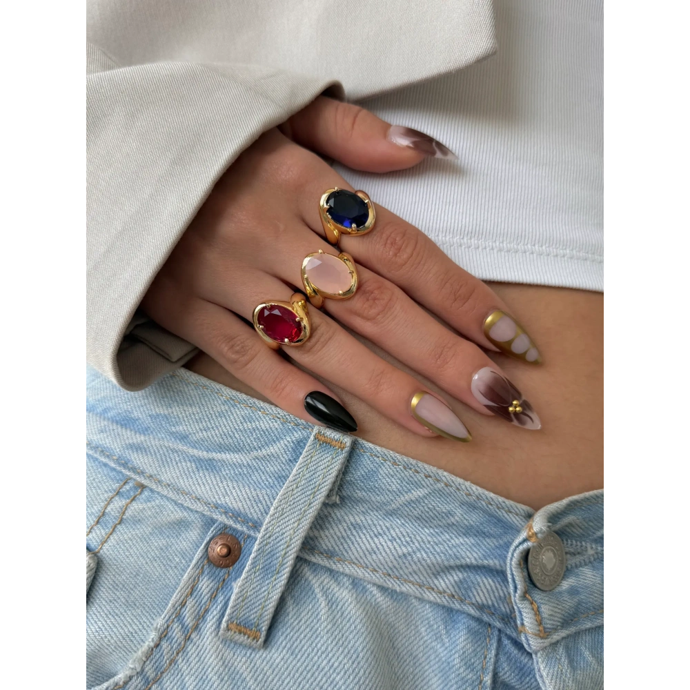 Kristal Taşlı Yüzükler