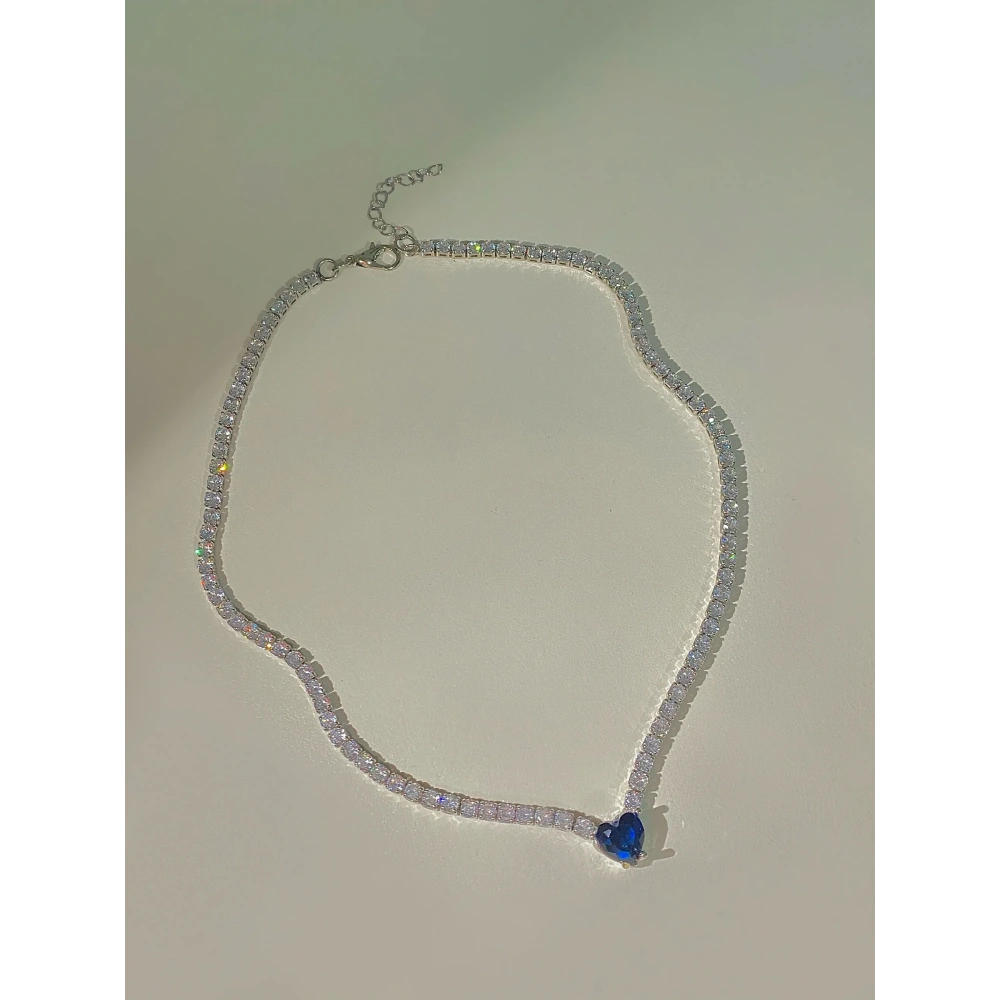 Lacivert Suyolu Choker