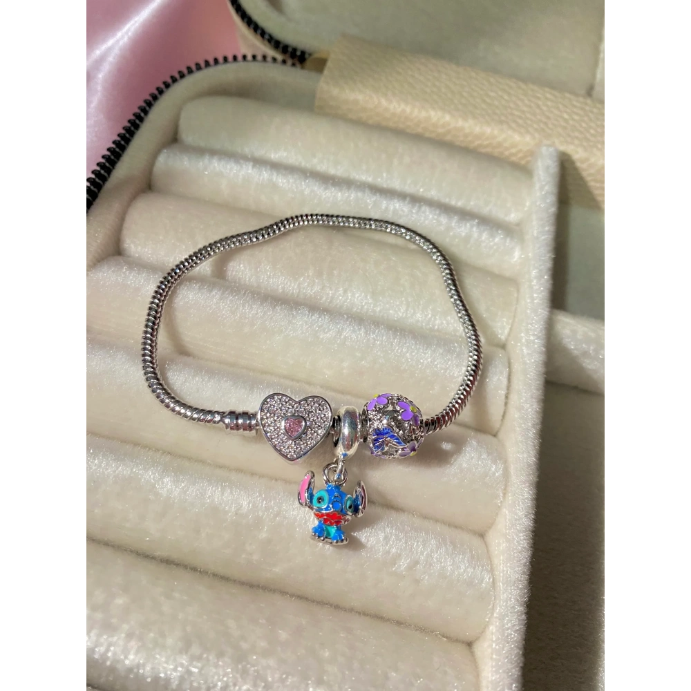 Lila Çiçekli Charm