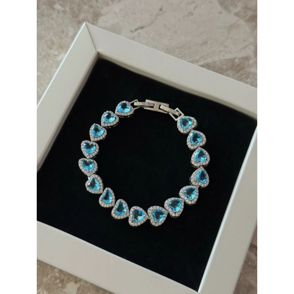 Mavi Kalpli Su Yolu Bileklik