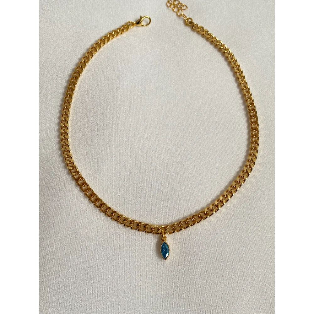 Mavi Taş Choker