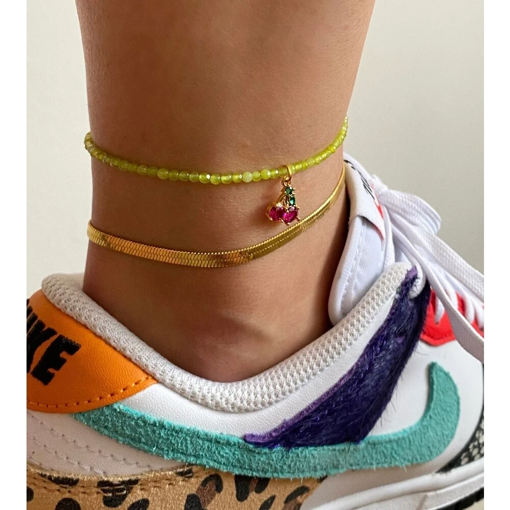 Mini Kiraz Detay Kuvars Halhal