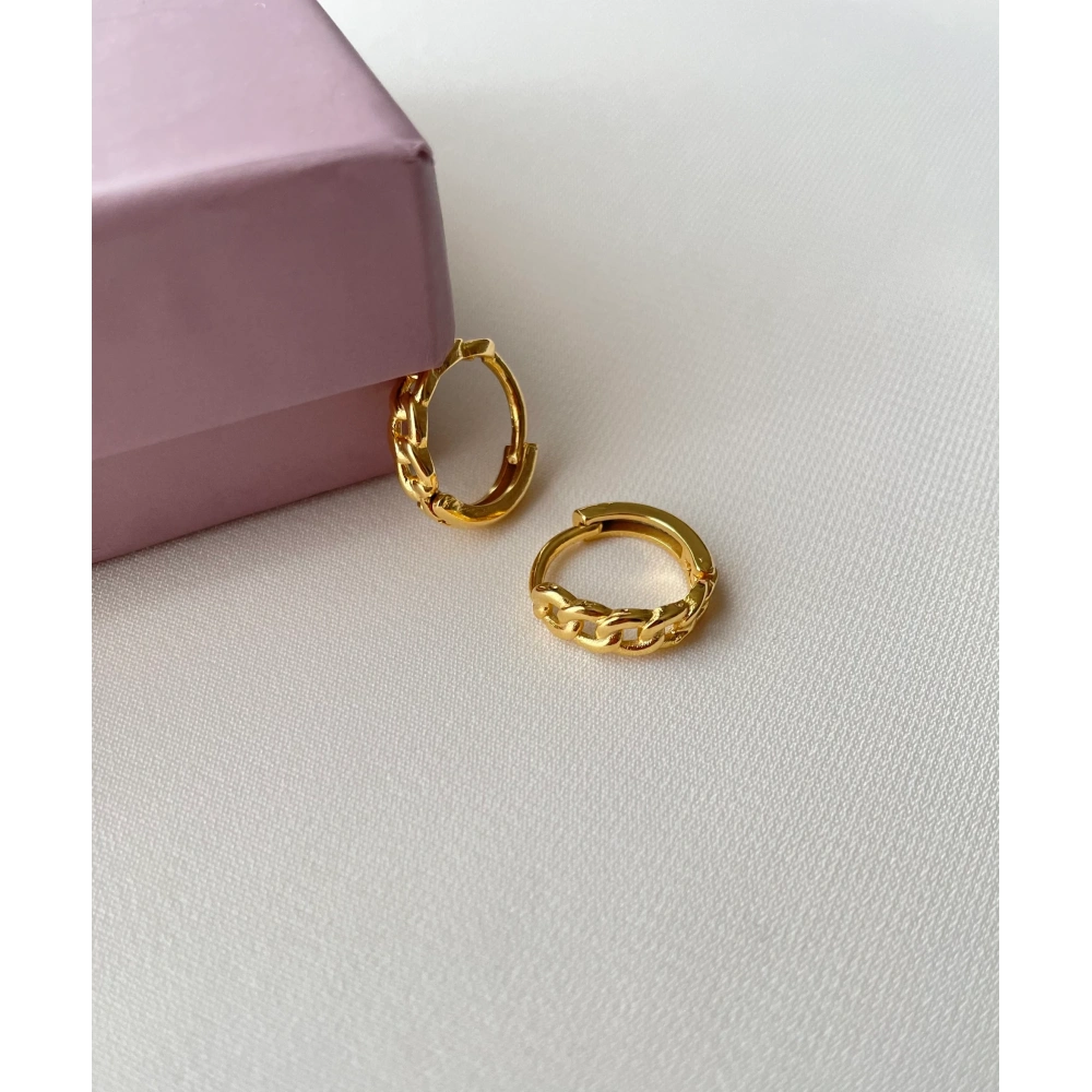 Mini Zincir Halka Küpe