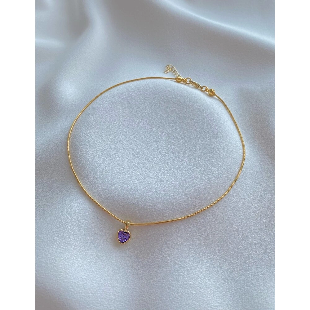 Mor Mini Kalpli Choker