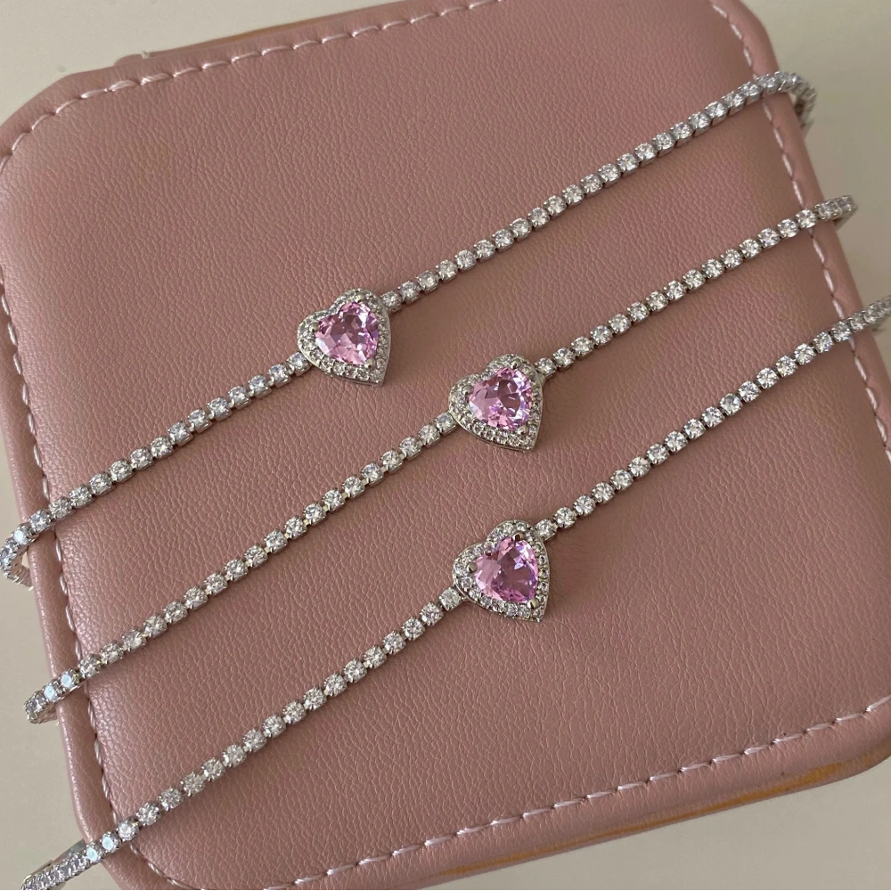 Pembe Kalpli Su Yolu Bileklik