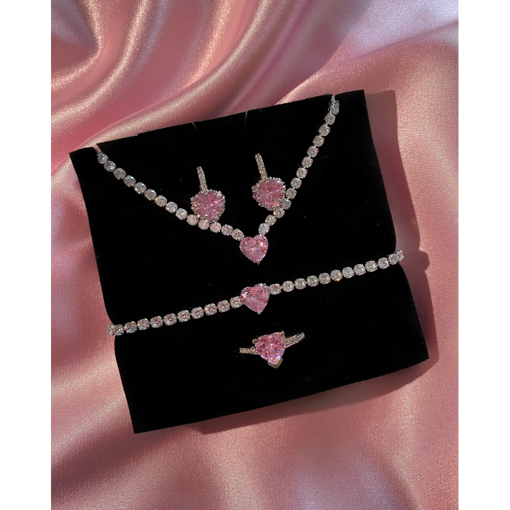 Pembe Kalpli Su Yolu Set