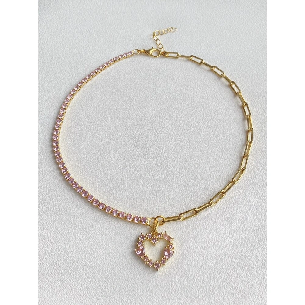 Pembe Miranda Choker