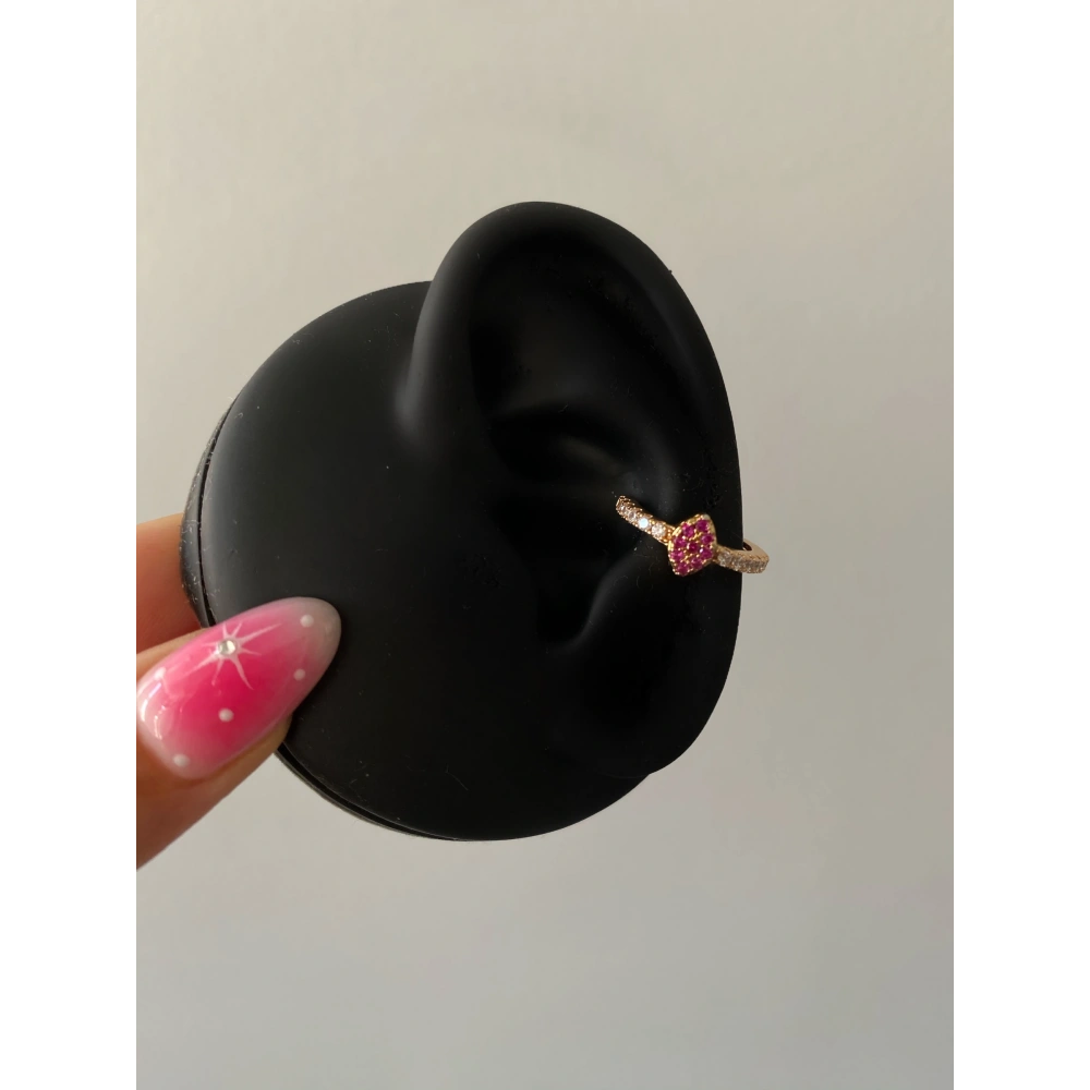 Pembe Taş Detaylı Cuff