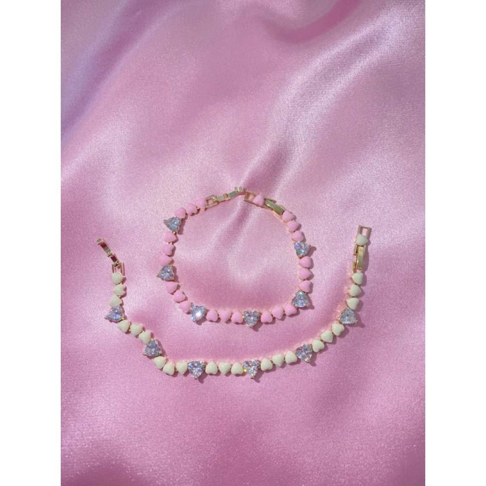 Renkli Kalpli Bileklik