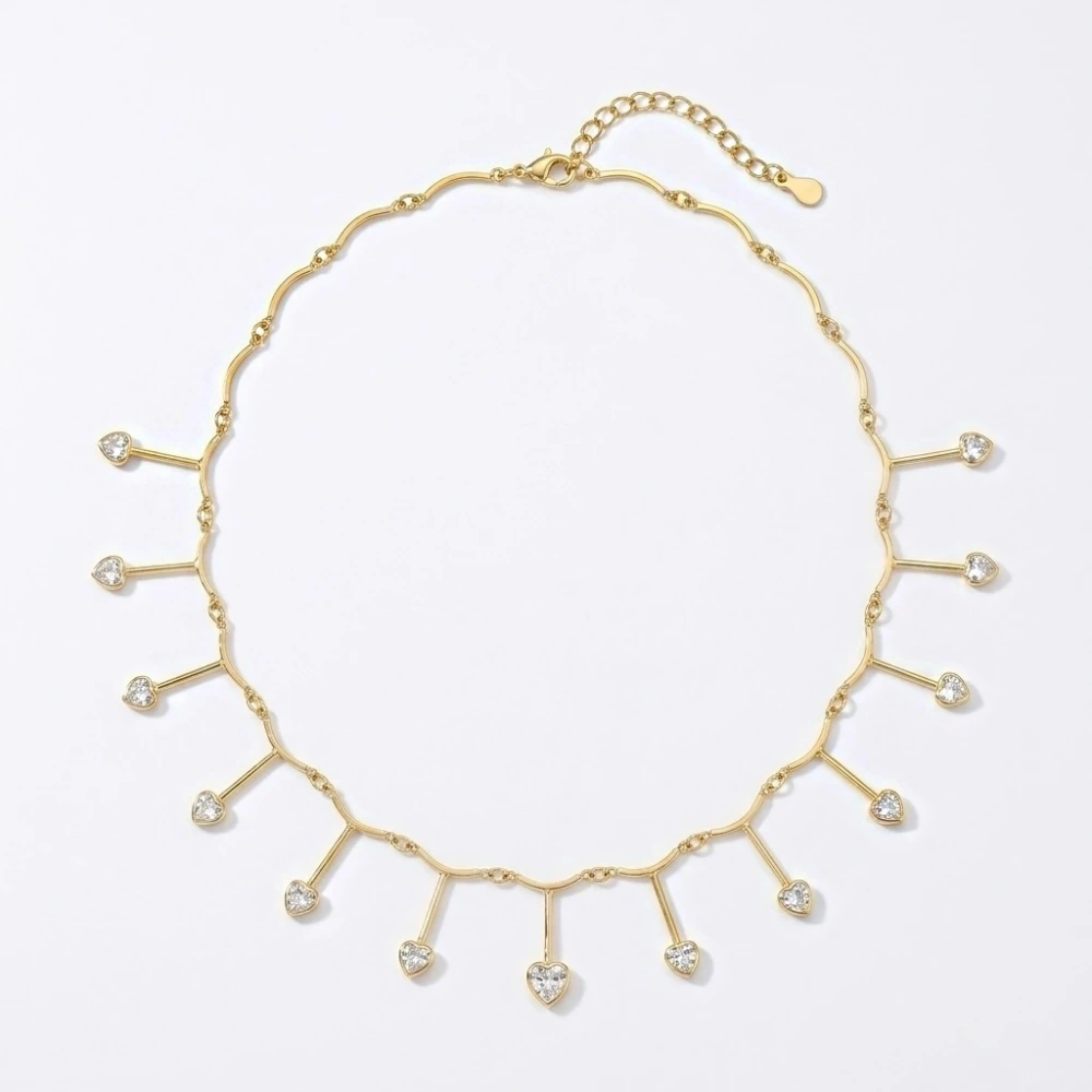 Sallantılı Kalpli Kolye