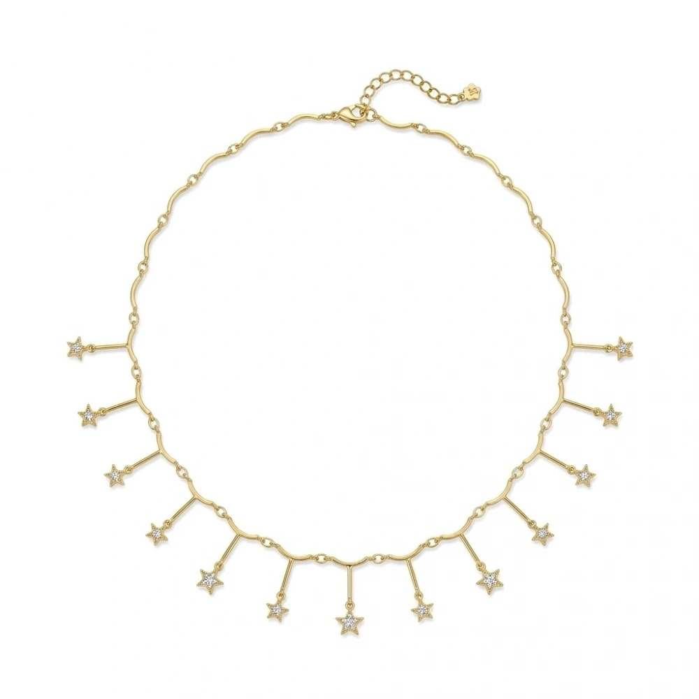 Sallantılı Yıldız Kolye