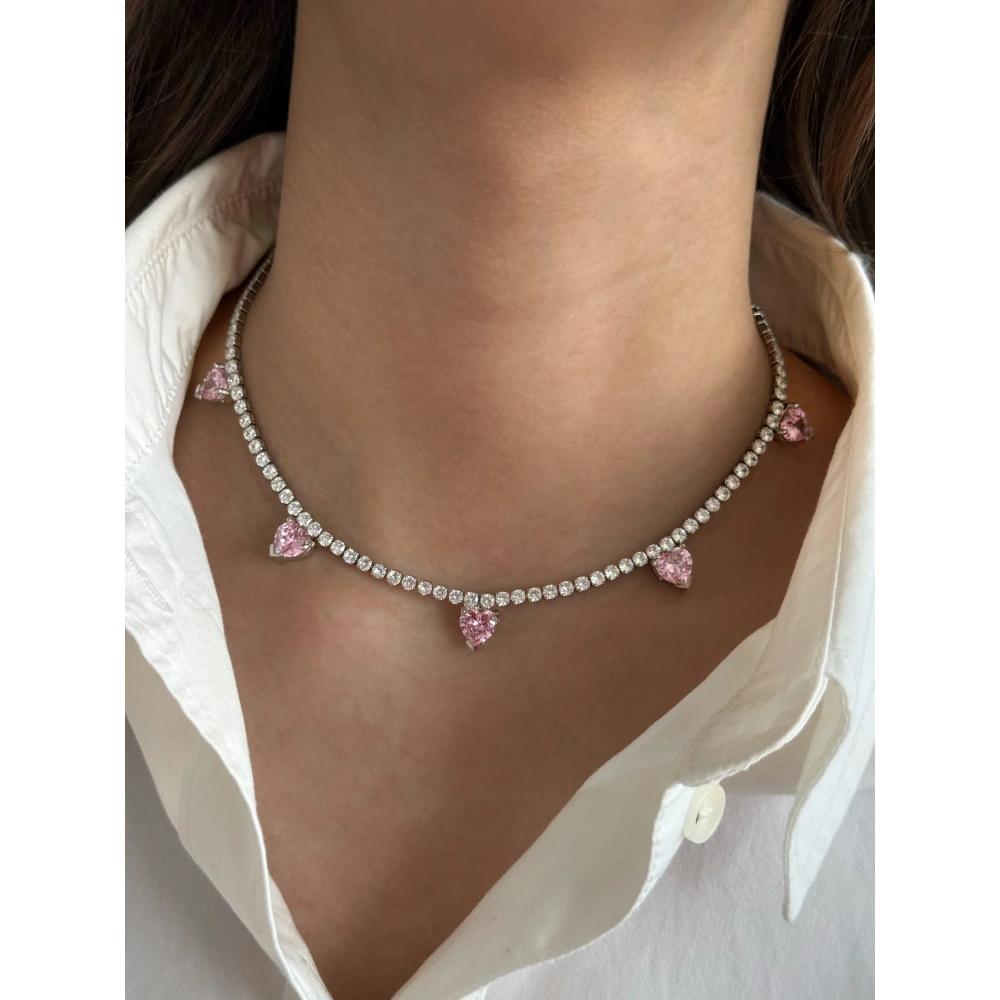 Silver 5 Kalpli Kolye