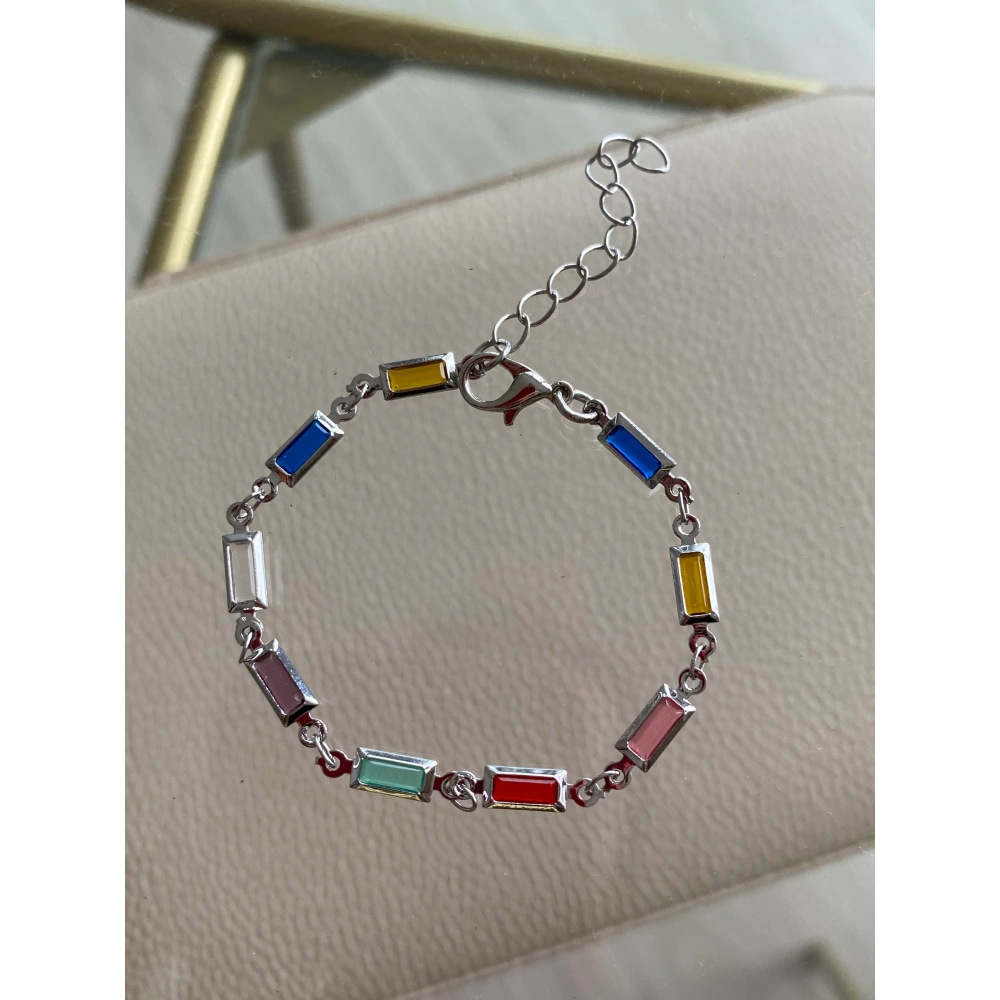 Silver Baget Taşı Bileklik