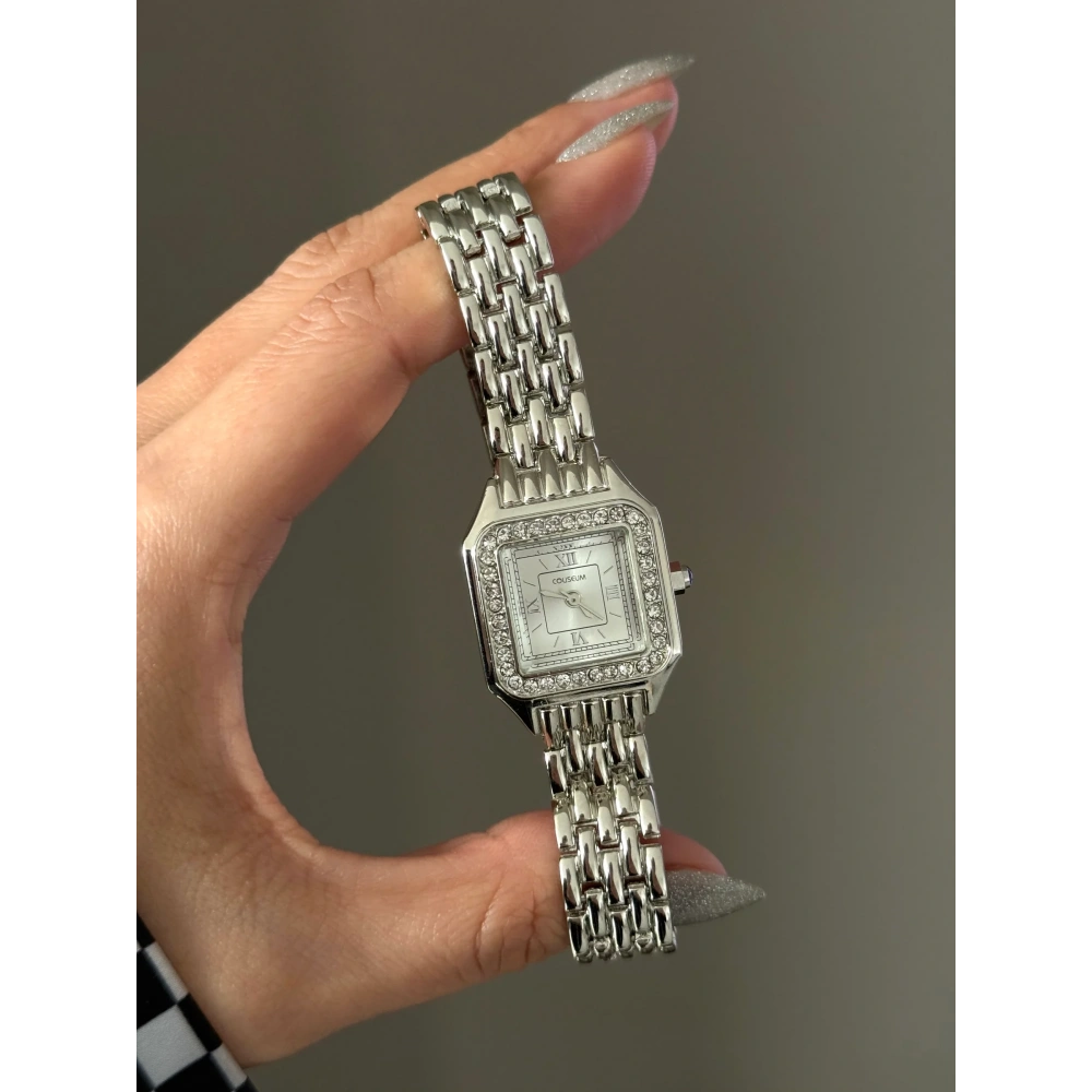 Silver Beyaz Kadranlı Klasik Kol Saati