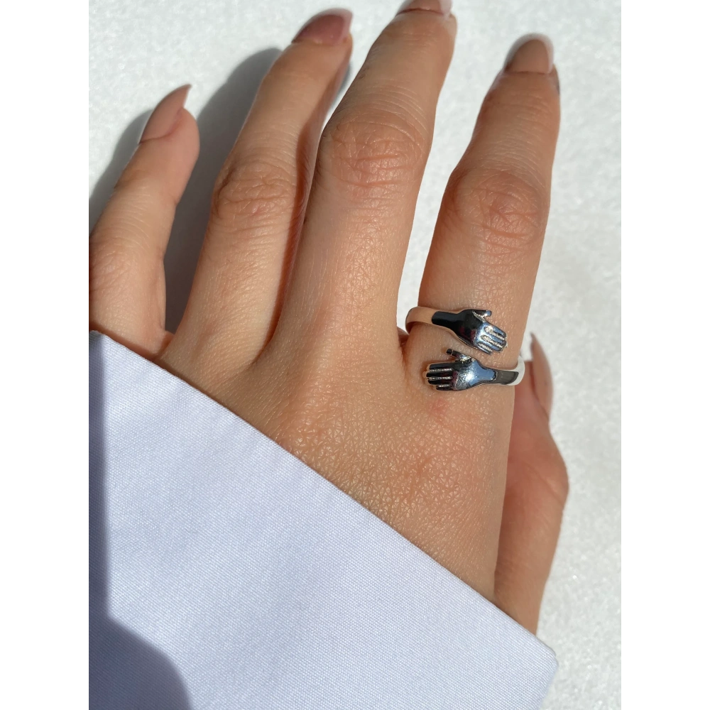 Silver Dostluk Eli Yüzük