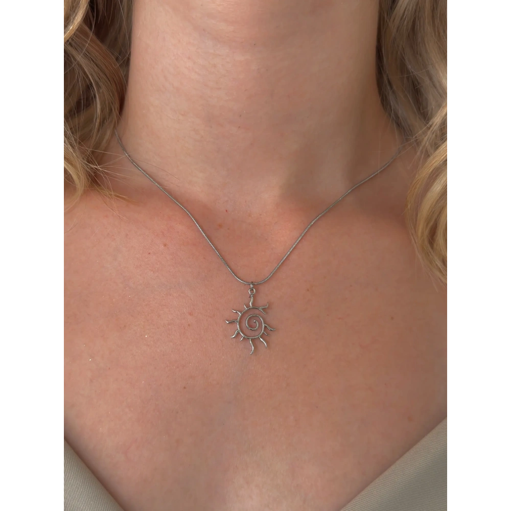 Silver Güneş Kolye