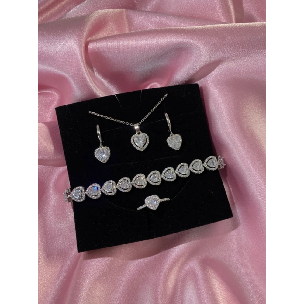 Silver Kalp Detaylı Set