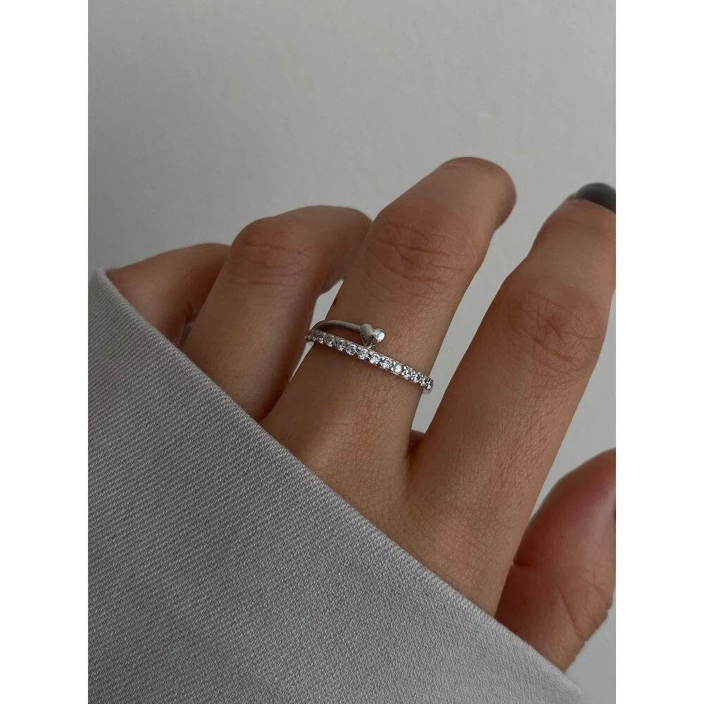 Silver Mini Kalp Yüzük