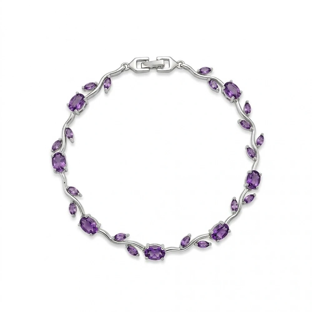 Silver Mor Tulip Bileklik