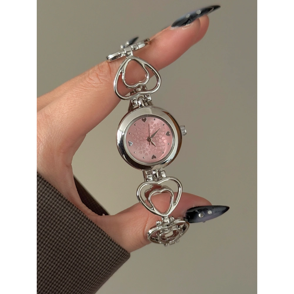 Silver Pembe Kalpli Kol Saati