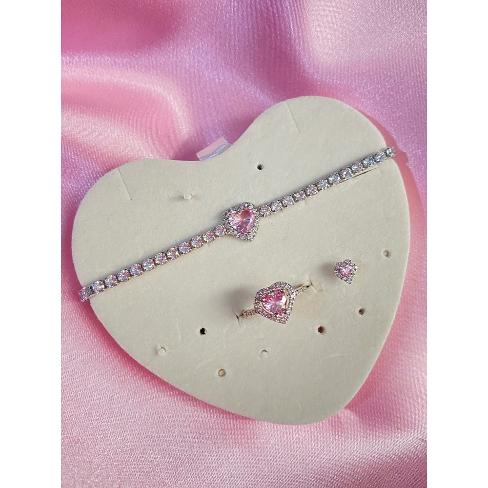 Swarovski Bileklik & Yüzük & Piercing Set