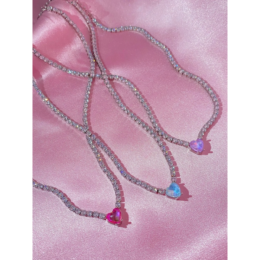 Swarovski Kalpli Su Yolu Choker
