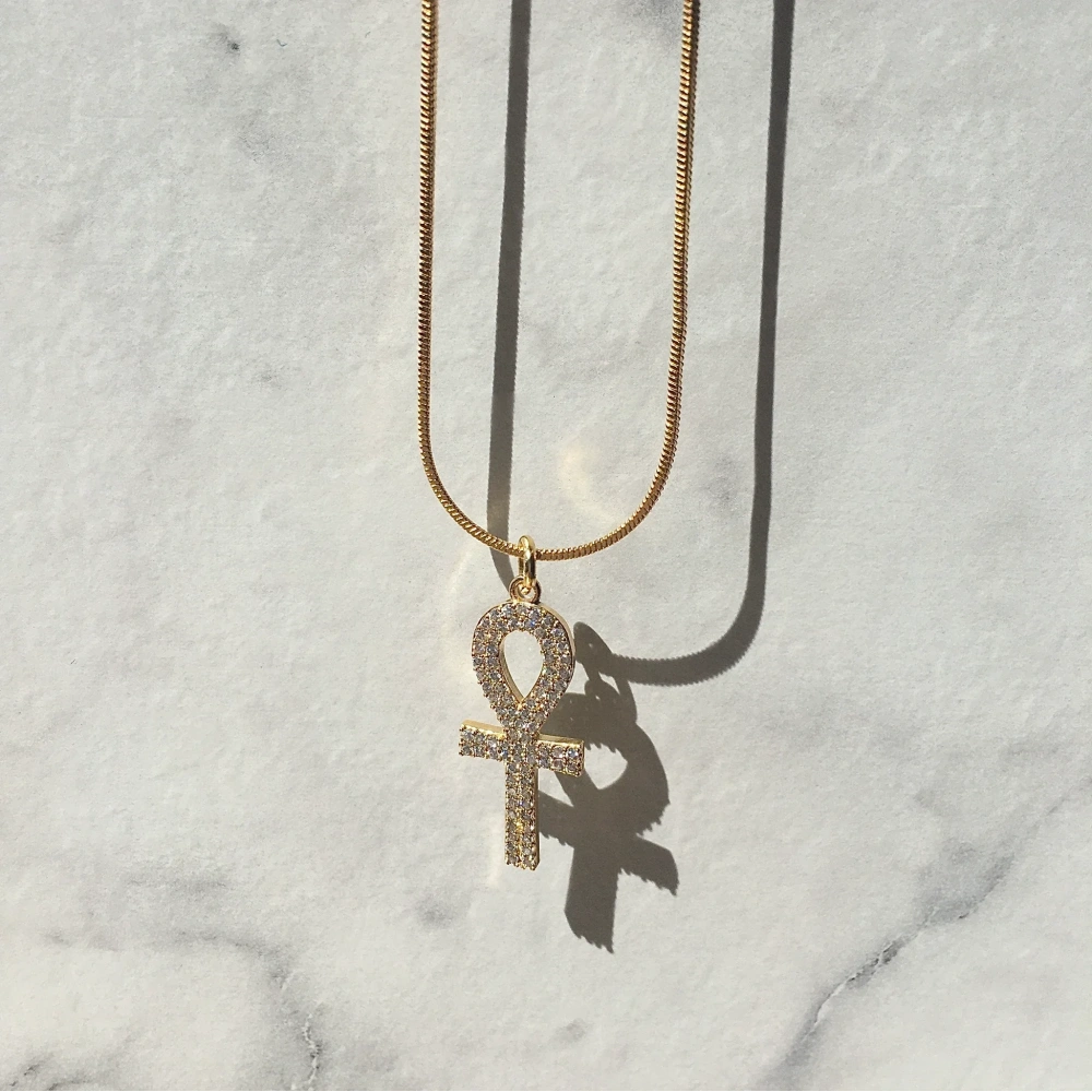 Taşlı Ankh Kolye