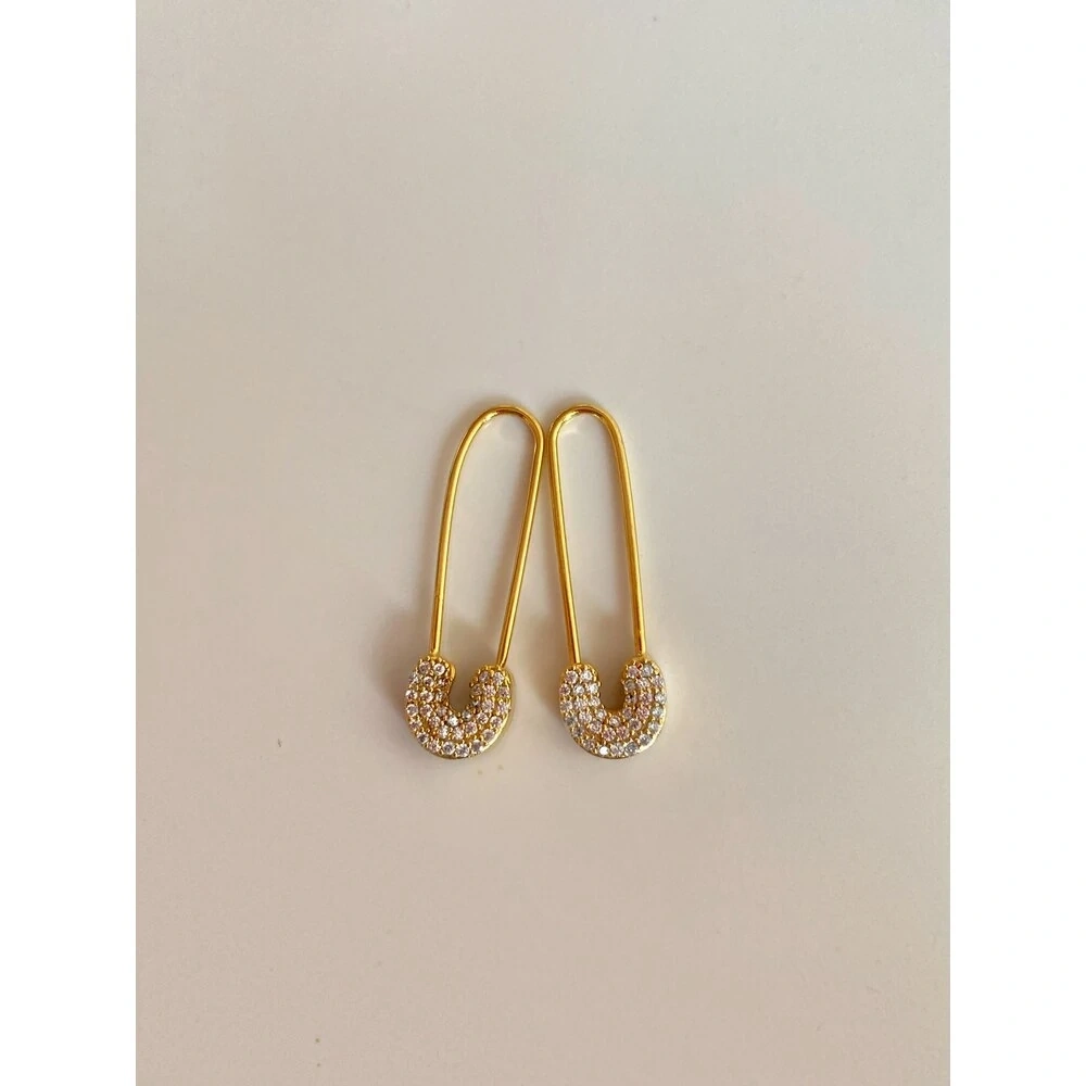 Taşlı Çengelli İğne Küpe