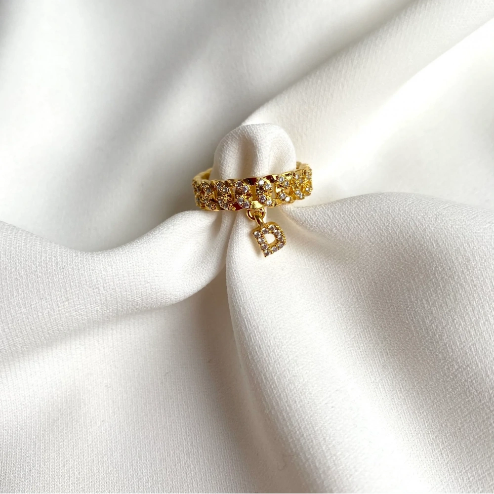 Taşlı Harf Yüzük