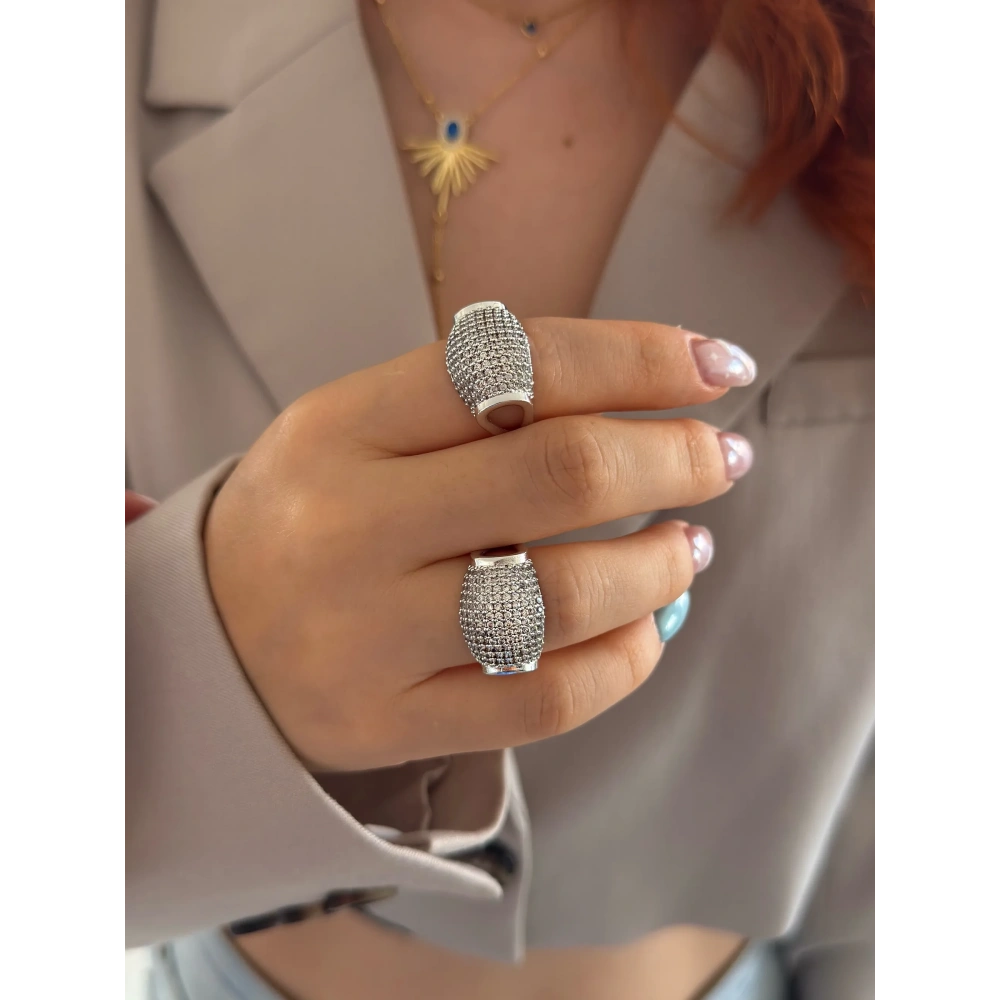 Taşlı Tasarım Yüzük