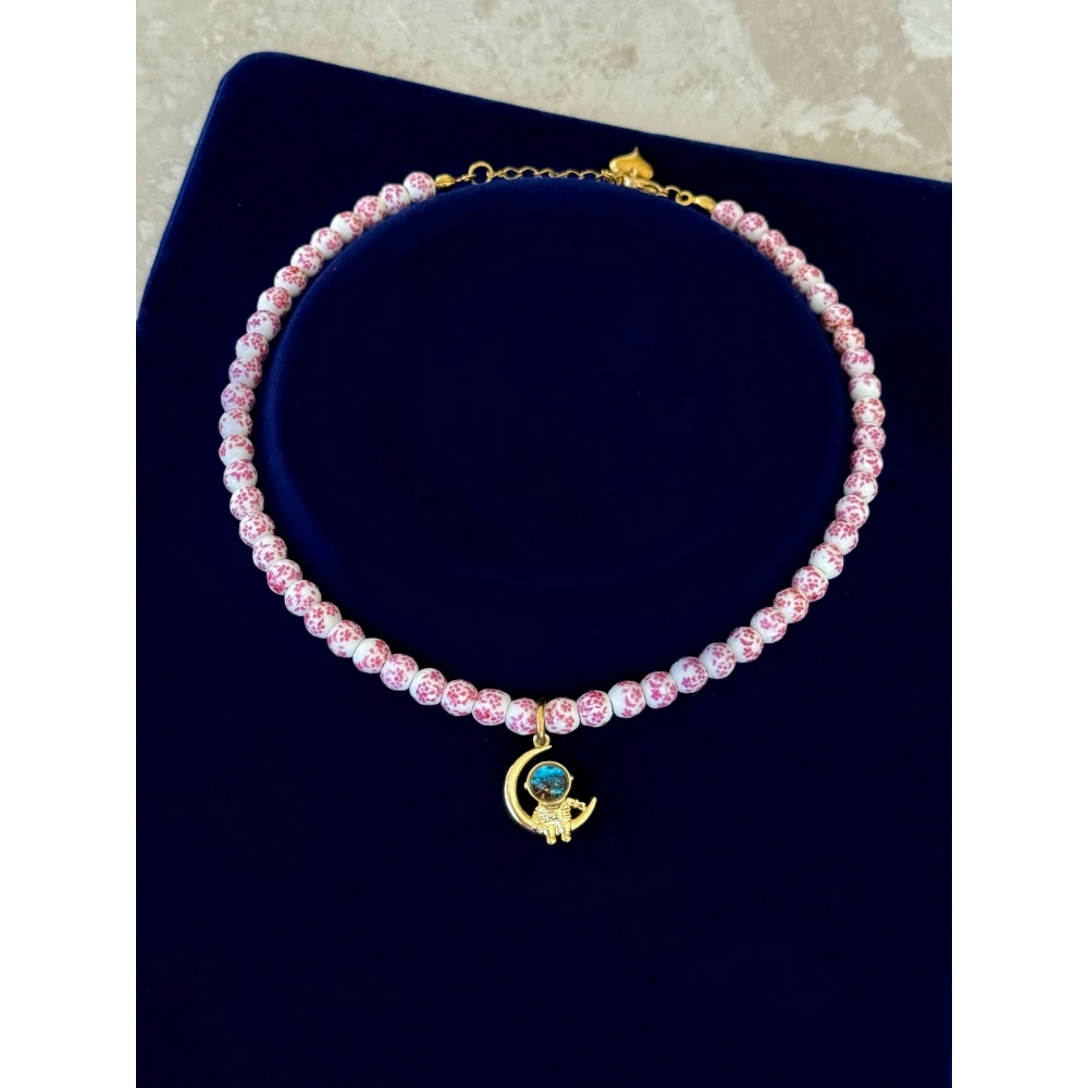 Uzay Tema Tasarım Kolye