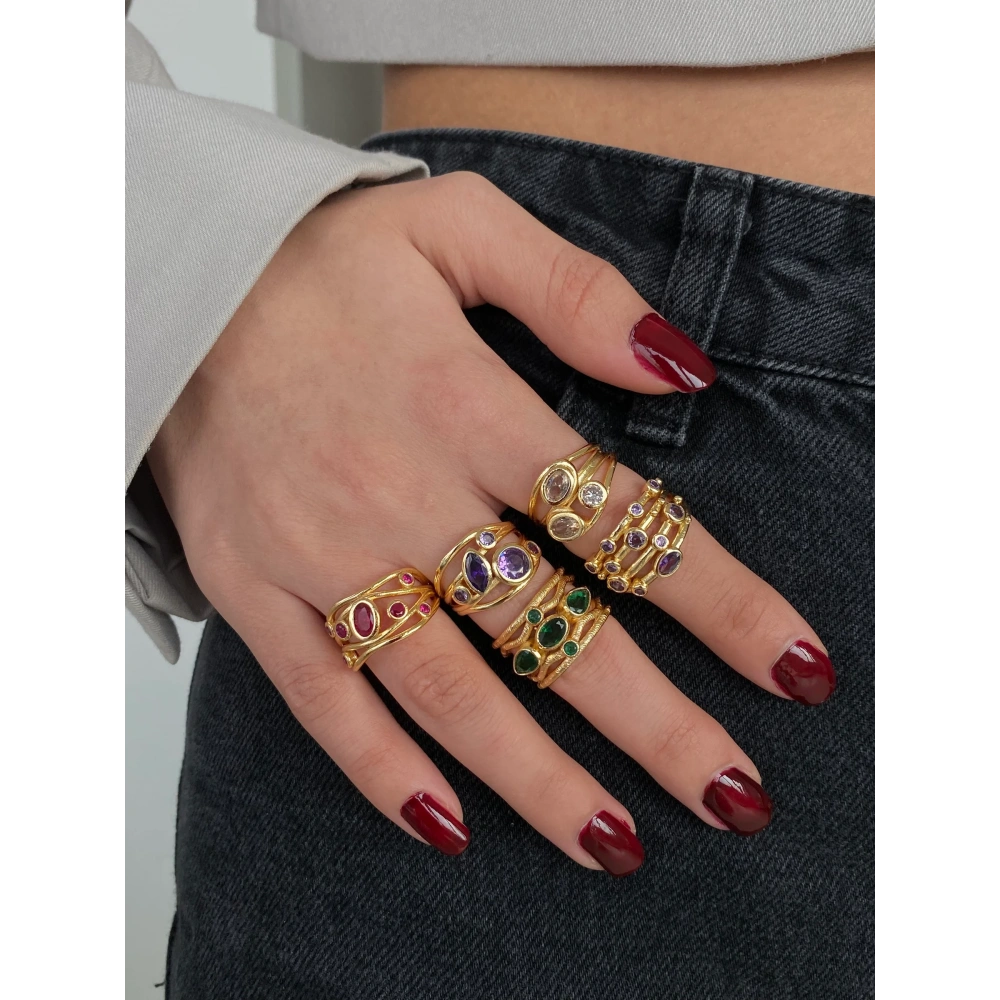 Vintage Taşlı Yüzükler