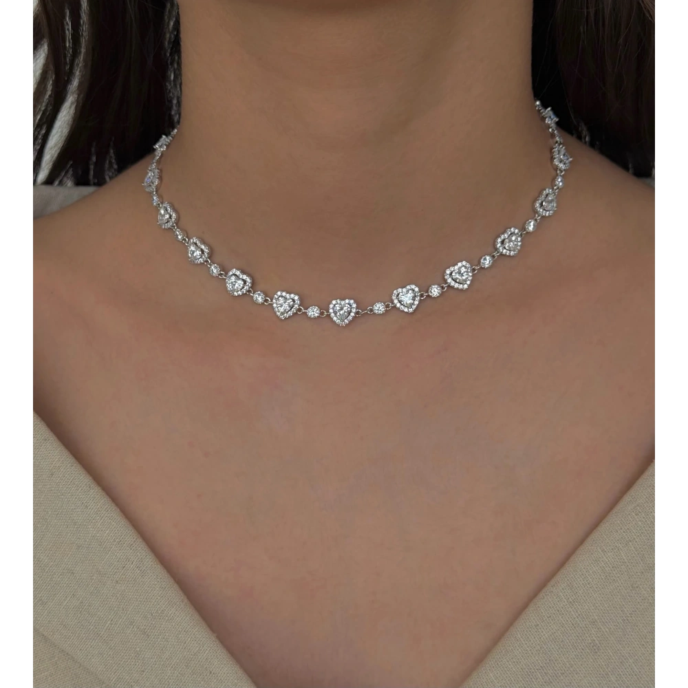 Vip Beyaz Kalpli Kolye