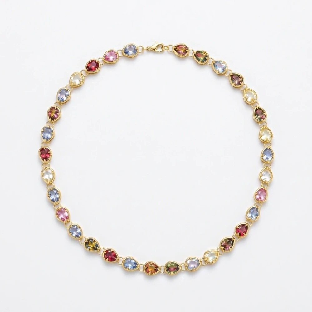 Vip Damla Taşlı Kolye