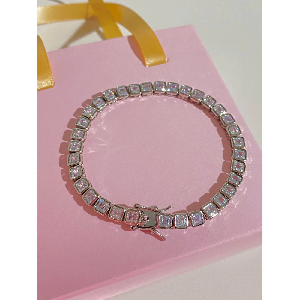 Vip Kare Taşlı Bileklik