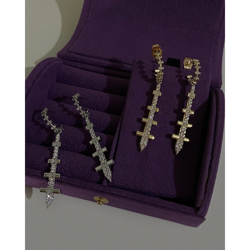 Vip Taşlı Tasarım Küpe