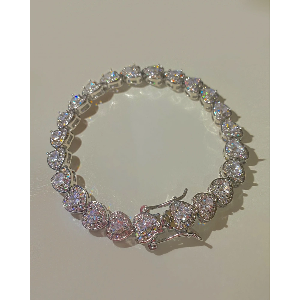 Vip Y Klipsli Kalp Bileklik