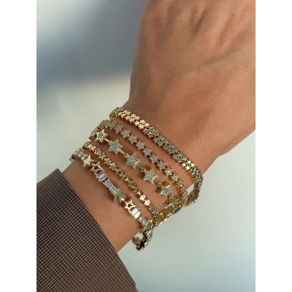 Xuping Mini Taşlı Yıldız Bileklik