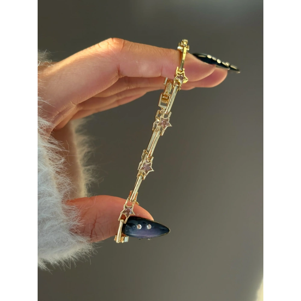 Xuping Pembe Yıldız Detay Bileklik