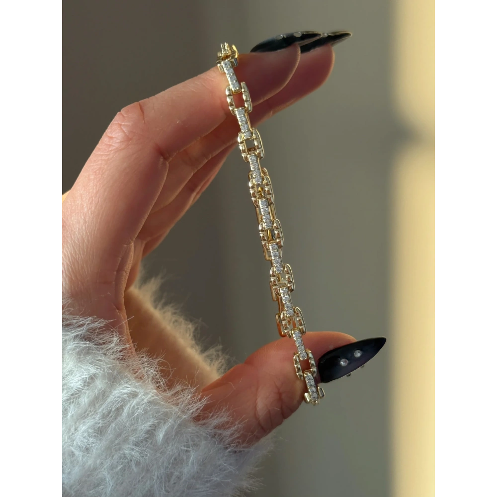 Xuping Taşlı Mini Zincir Bileklik