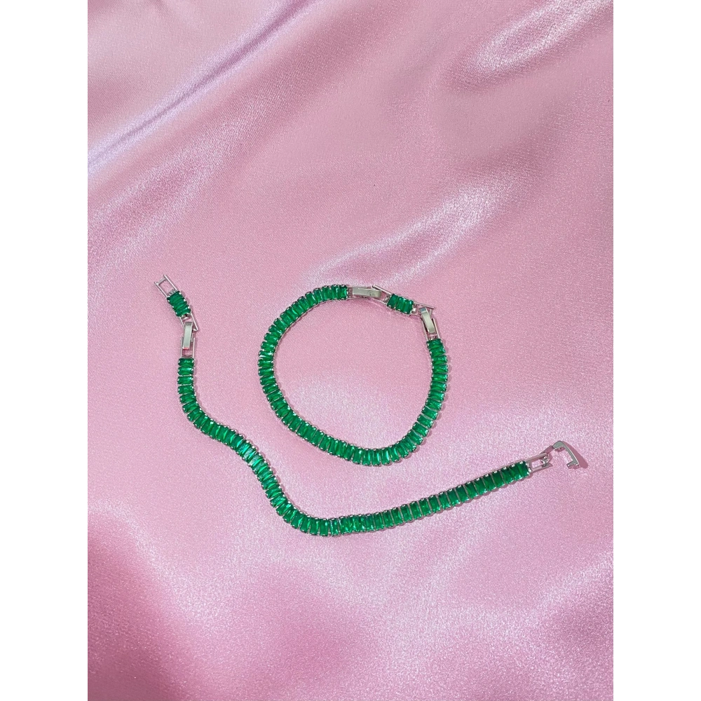 Yeşil Baget Taşlı Bileklik