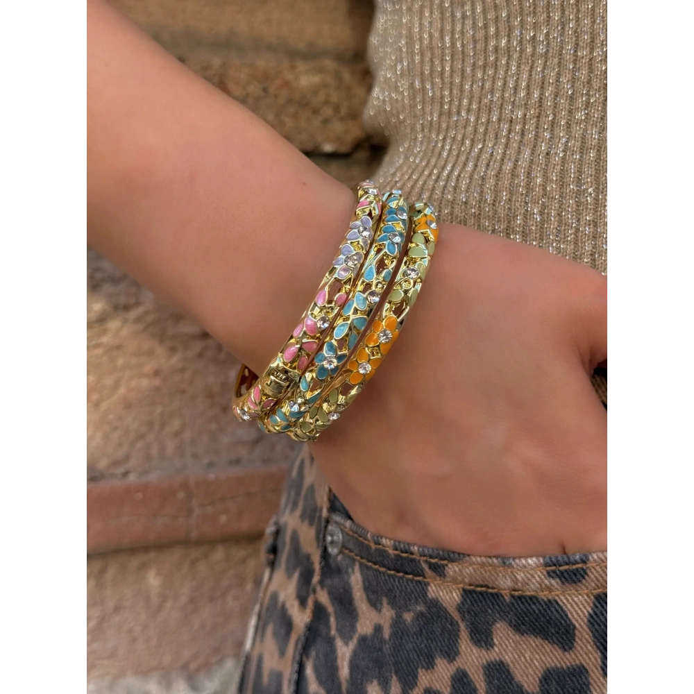 Yeşil Mineli Kelepçe Bileklik