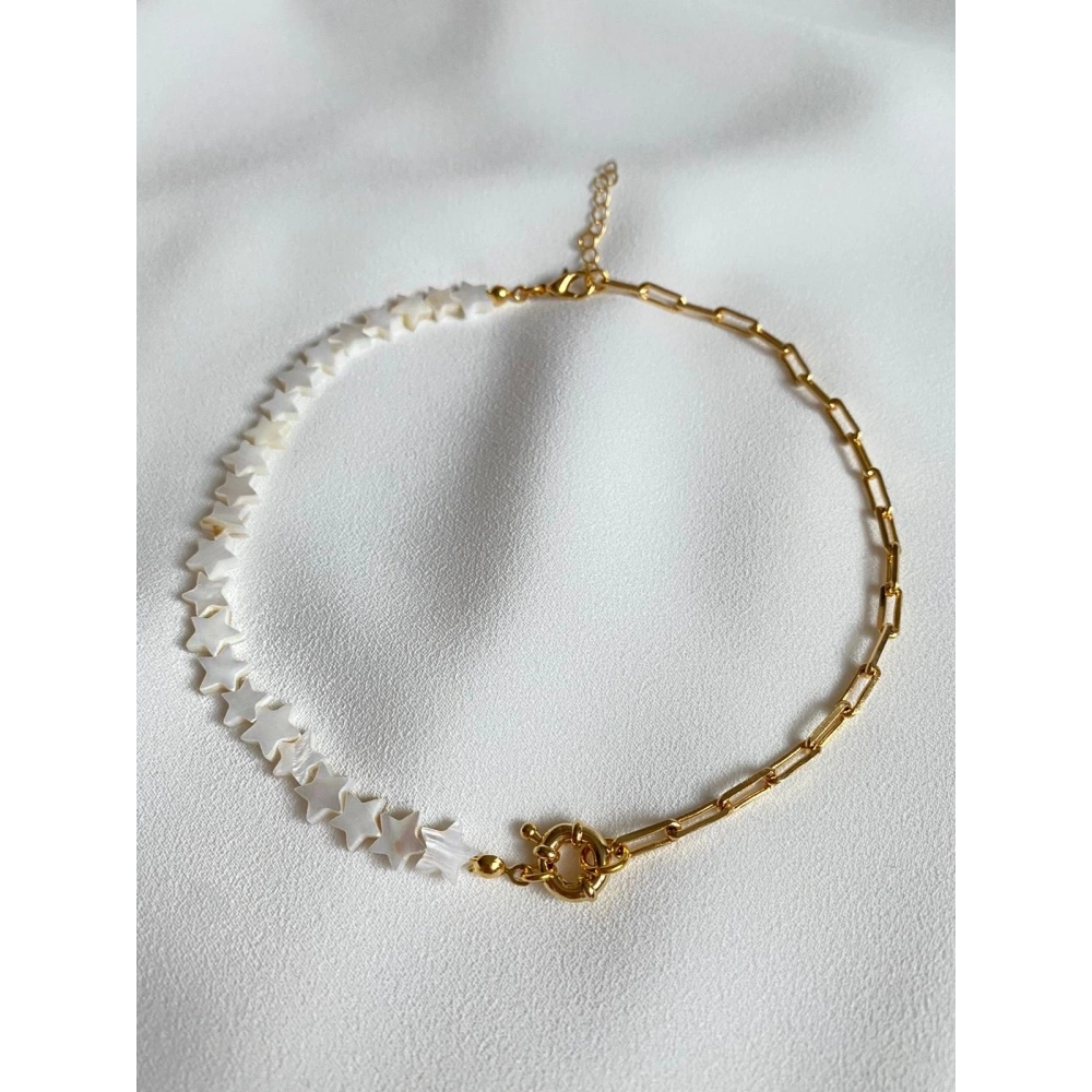 Yıldızlı Sedefli Choker