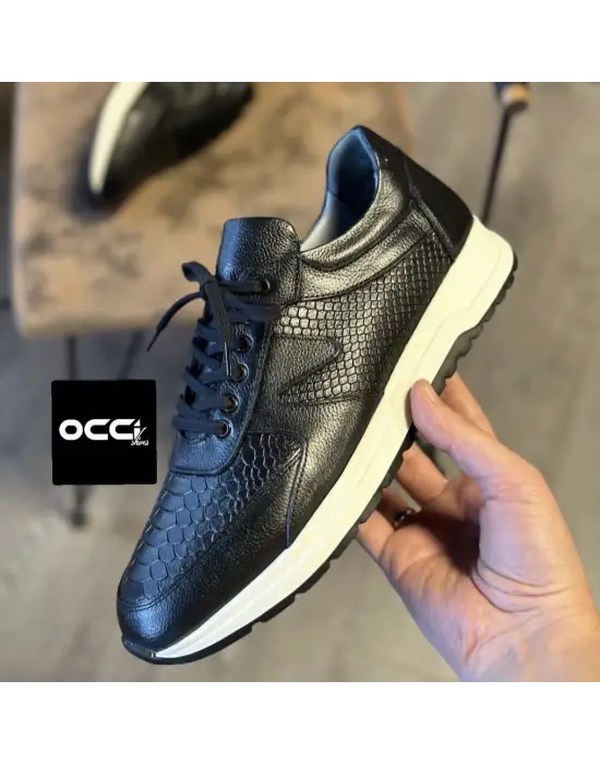 Siyah hakiki deri eva taban