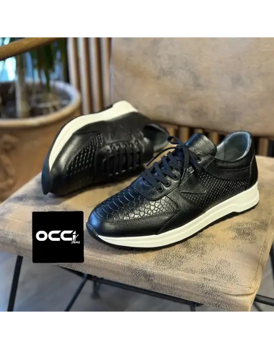 Siyah hakiki deri eva taban