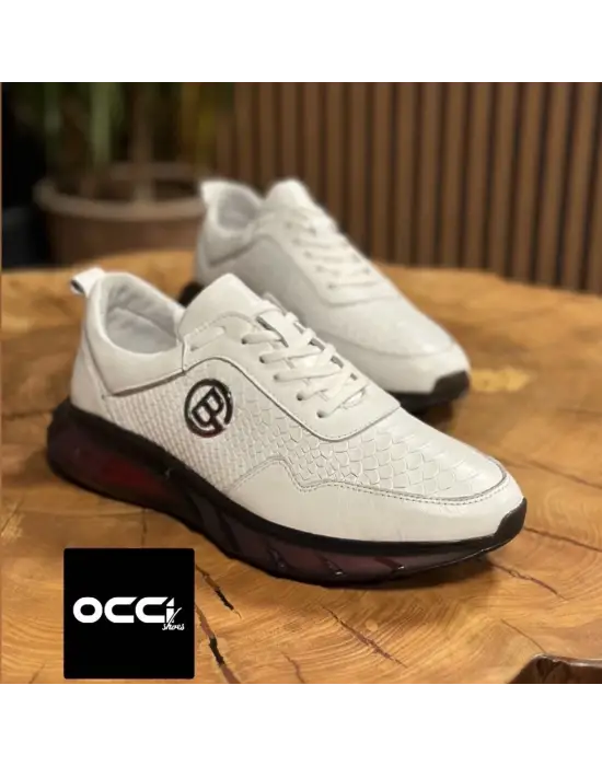 Beyaz İç dıs Hakiki deri ithal taban