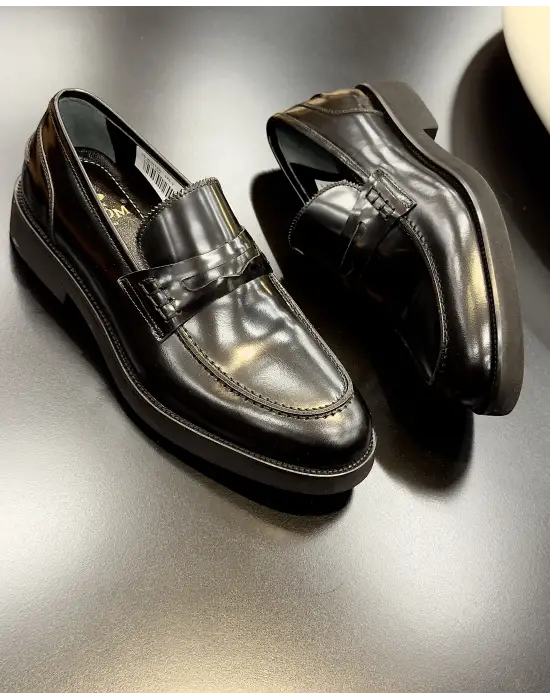 Siyah Deri Erkek Ayakkabı