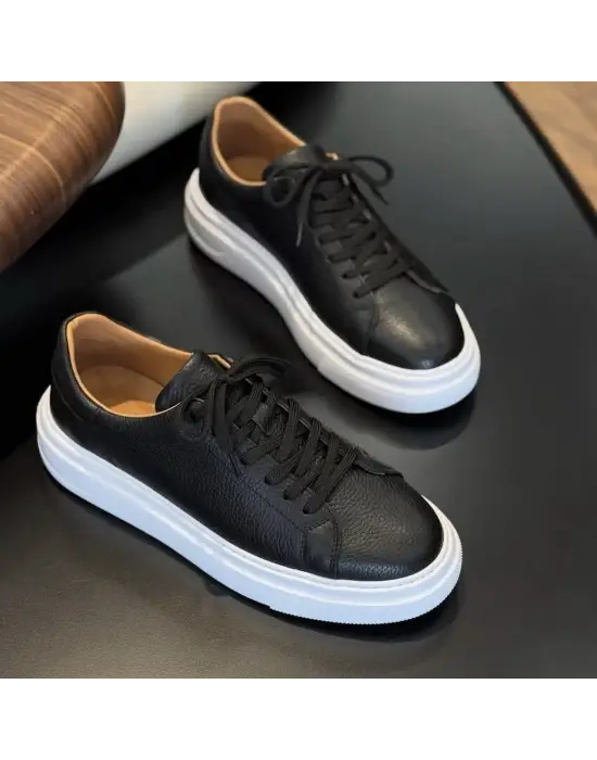 Erkek Deri Günlük Ayakkabı – Occi Shoes – Siyah – Comfort Taban